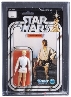 1978 Kenner Star Wars 12 Back-A Luke Skywalker - Blonde Hair - AFA 75 EX+/NM